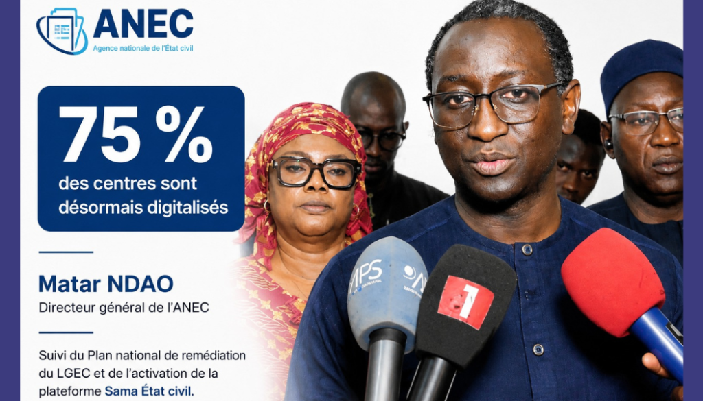 Kaolack : l’ANEC accélère la digitalisation de l’état civil
